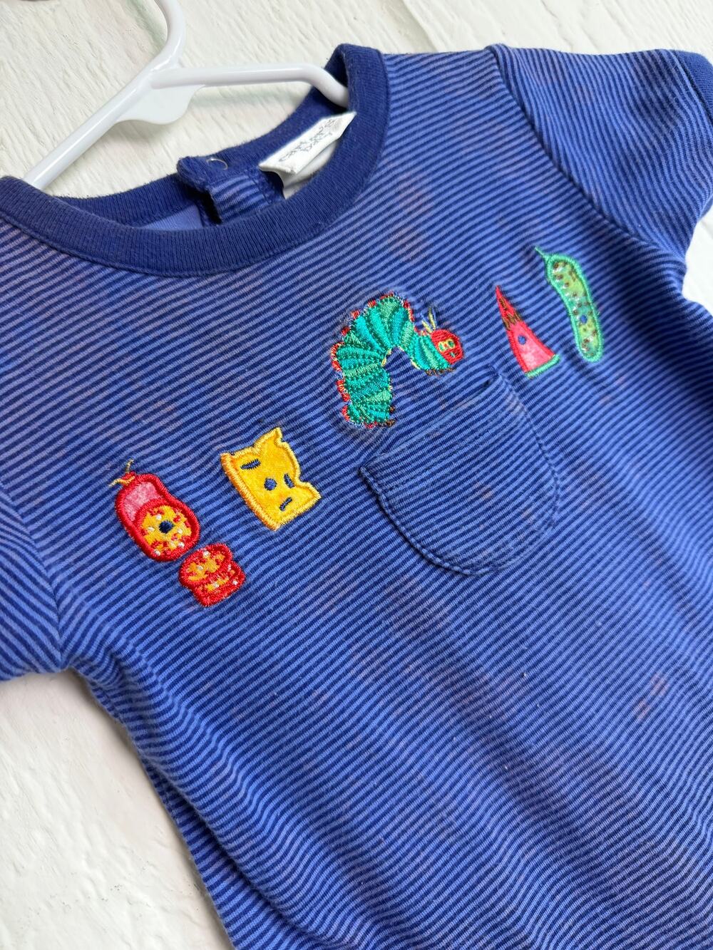 Vintage The Very Hungry Caterpillar Eric Carle 3-6 Months 90s Baby